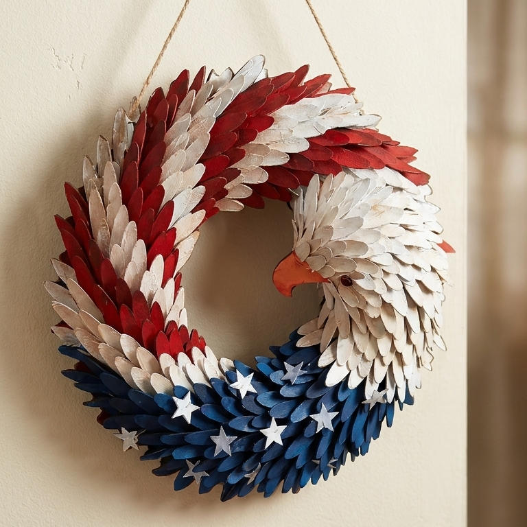 Handmade American Eagle Wreath