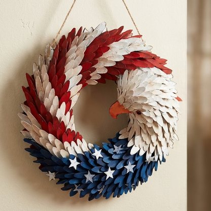 Handmade American Eagle Wreath